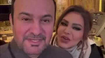 شاهد أحلام تحتضن زوجها مبارك الهاجري وتقبله في فيديو رومانسي