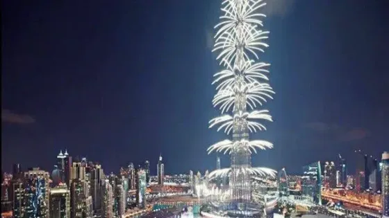 بث مباشر احتفالات راس السنة في برج خليفة 2024 شاهد الآن