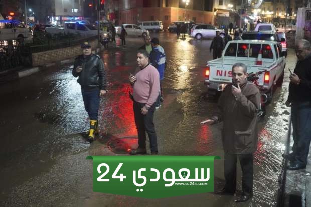 رفع تجمعات مياه الأمطار في الغربية