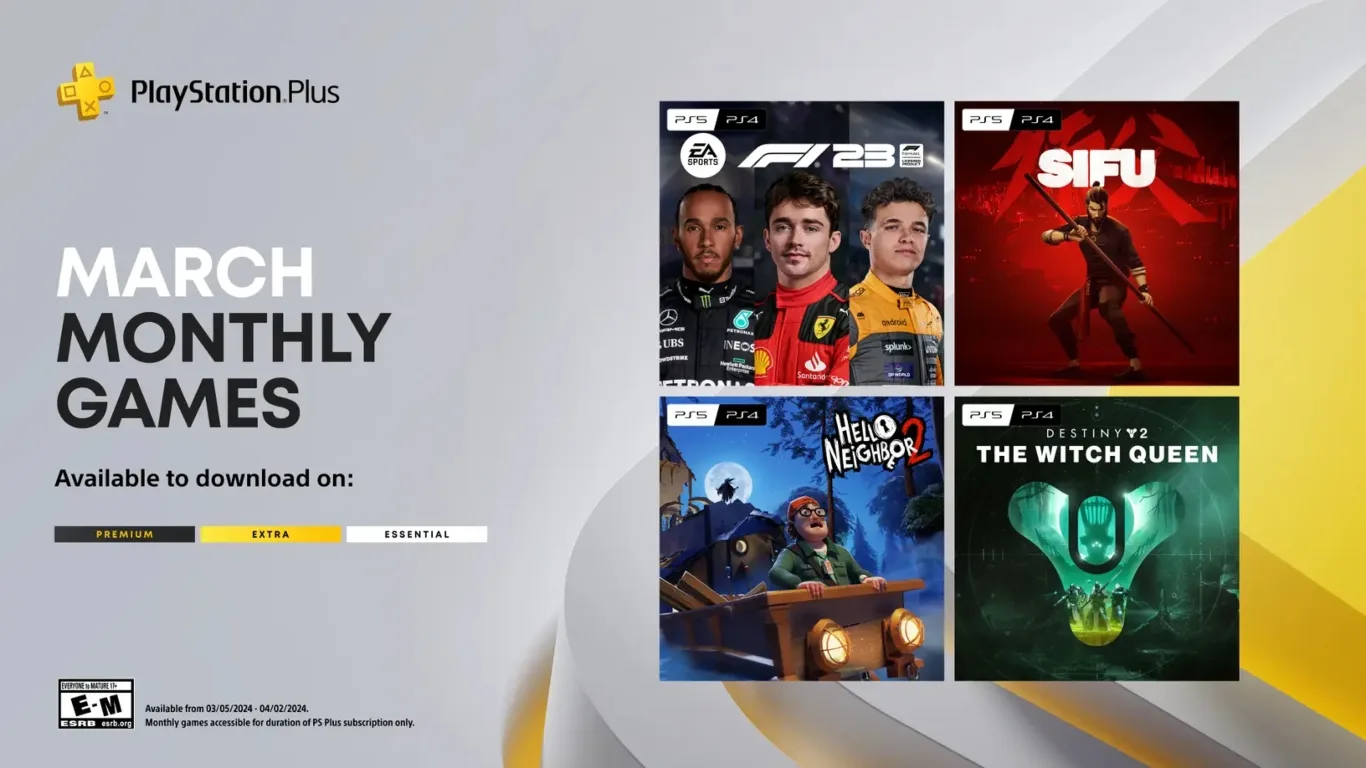 قائمة ألعاب PlayStation Plus Essential المجانية لشهر مارس 2024