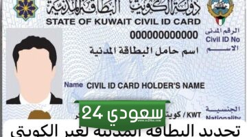 الاستعلام عن جاهزية البطاقة المدنية بالرقم المدني