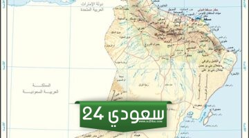 خريطة سلطنة عمان صماء مع المحافظات بدقة عالية