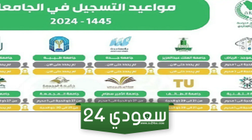 “القبول الموحد”.. مواعيد التسجيل في الجامعات السعودية للعام الدراسي 1446