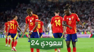 موقف طريف بين لاعبي إسبانيا لامين يامال ونيكو ويليامز في مباراة الفوز على جورجيا