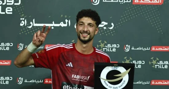 وسام أبو على رجل مباراة الأهلى والمقاولون