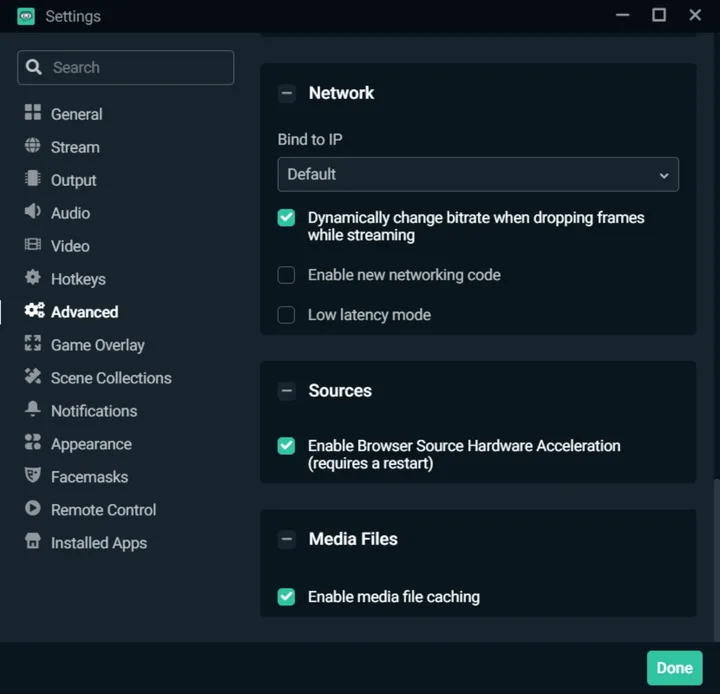 كيفية تحسين الإعدادات في Streamlabs Desktop