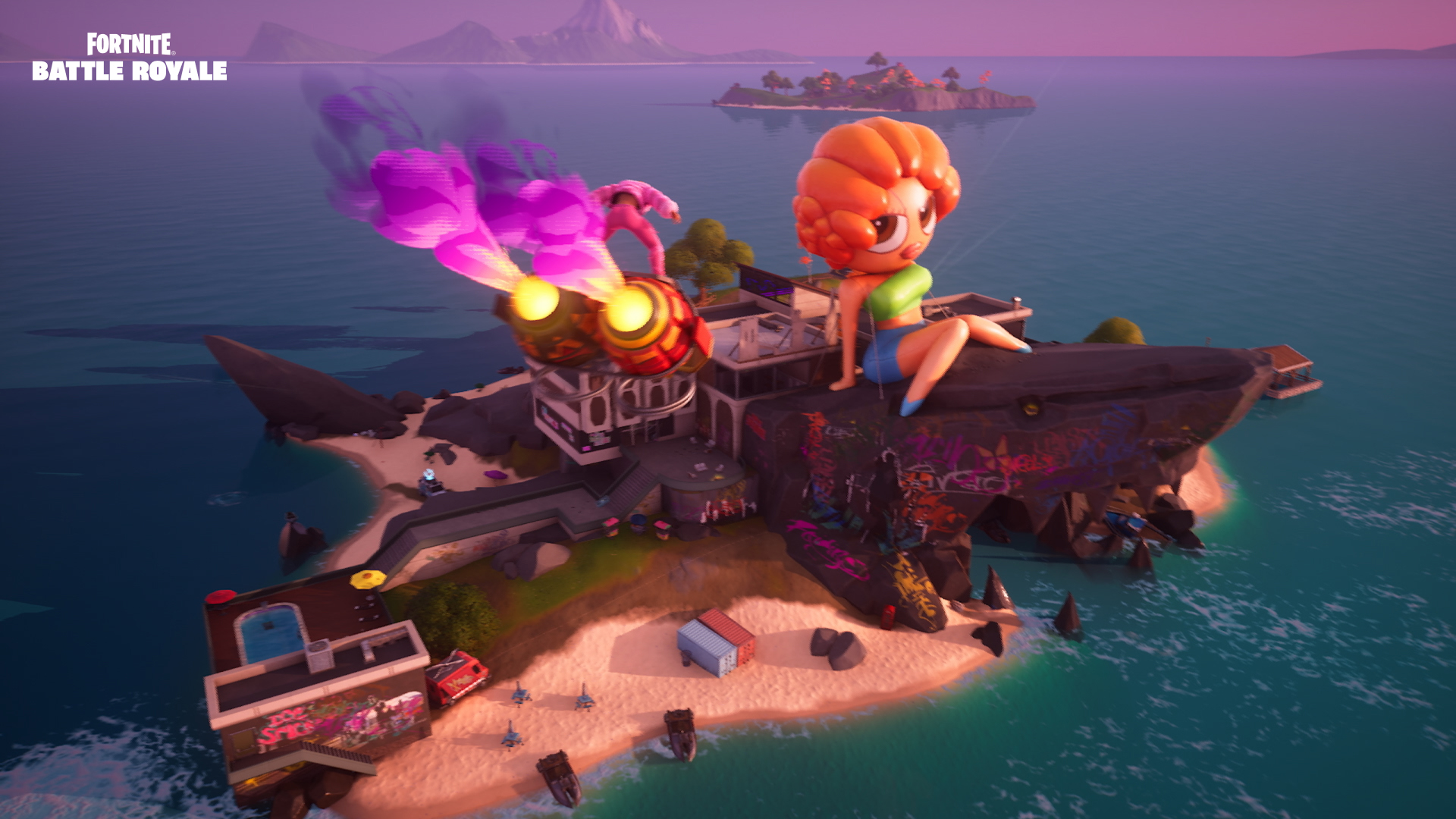 Fortnite الفصل 2 الجليد الفضاء جزيرة الثلج ريميكس