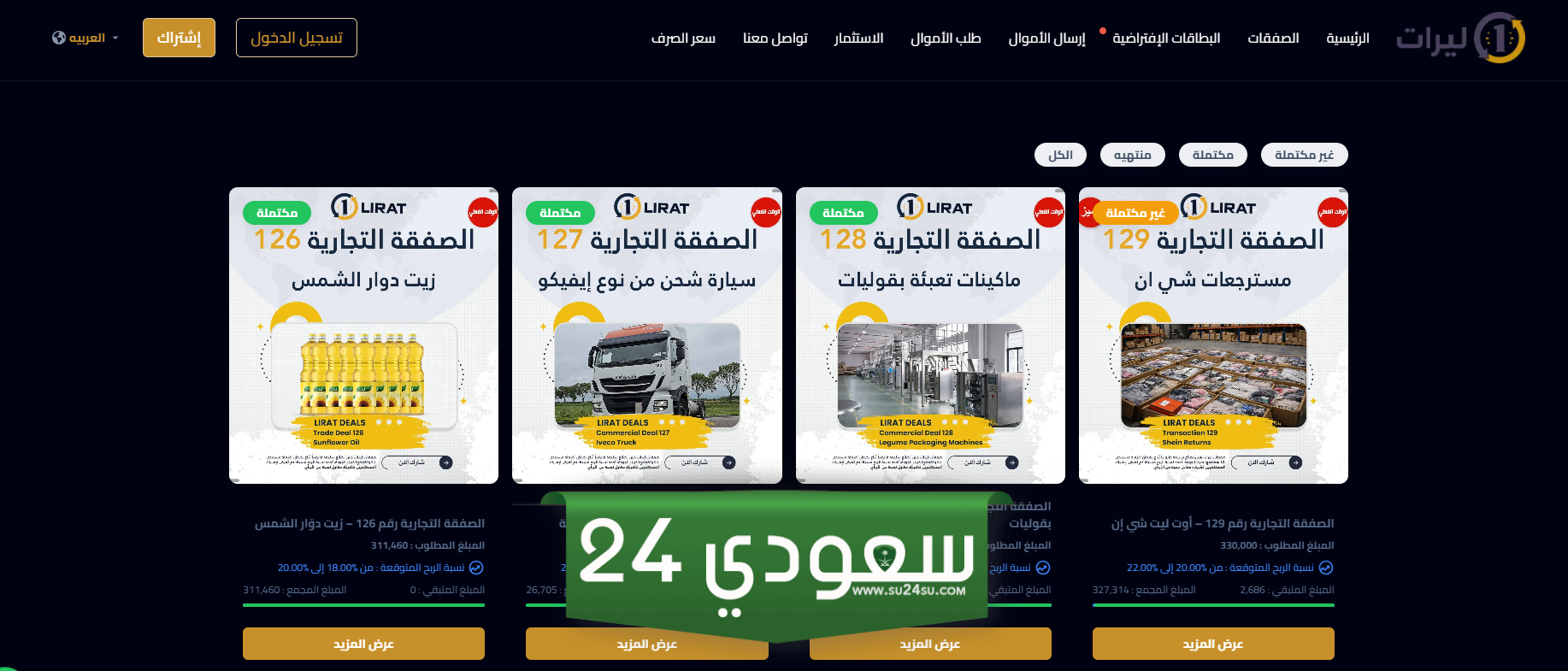 تقييم صفقات ليرات للمشاركين في الصفقات
